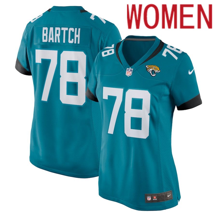 Women Jacksonville Jaguars 78 Ben Bartch Nike Green Nike Game NFL Jersey